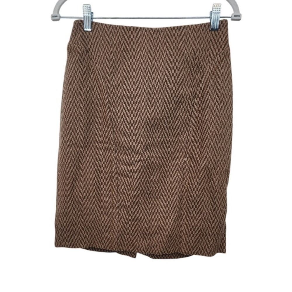 Maeve Anthropologie Brown Pencil Skirt Size‎ 2 Brown Classic Timeless